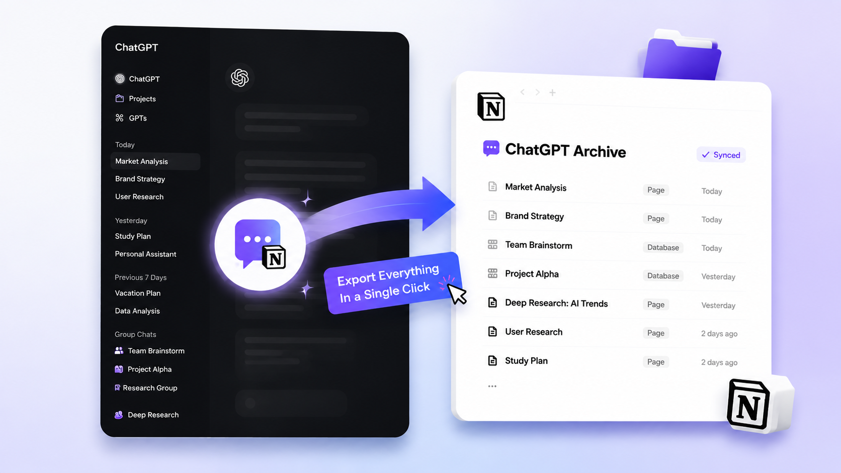 ChatGPT to Notion