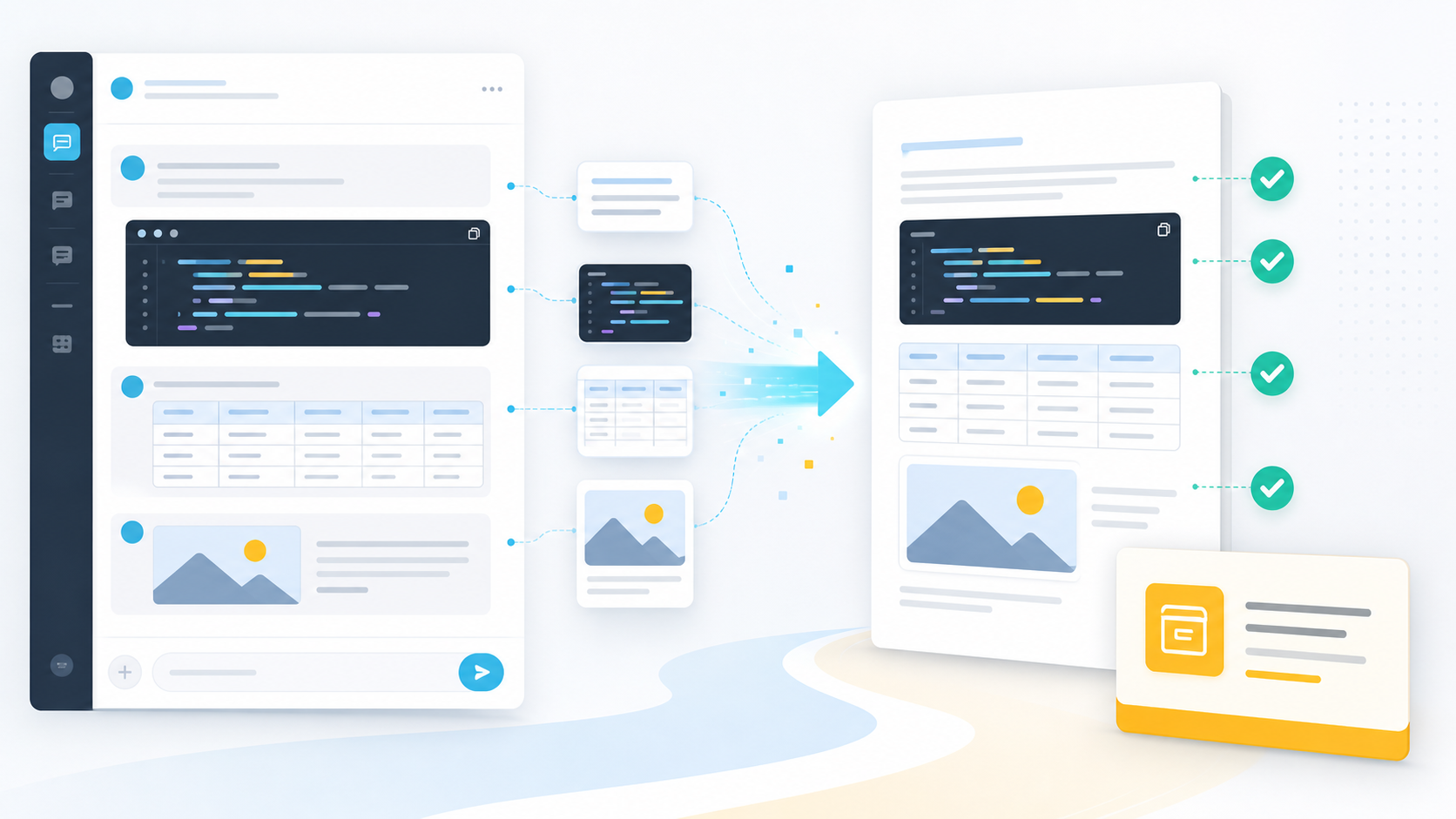 How to Export AI Chats Without Losing Code Blocks, Tables, or Images