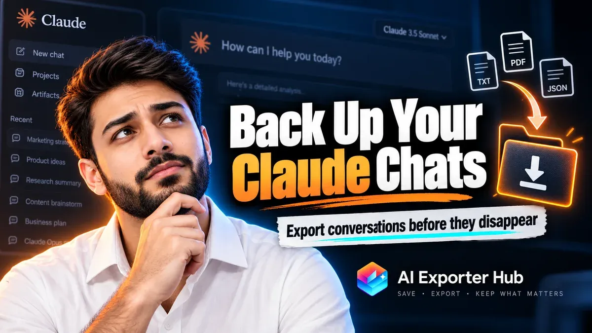 How to Back Up Claude Chats, Projects & Artifacts in 2026 (Before You Need Them)